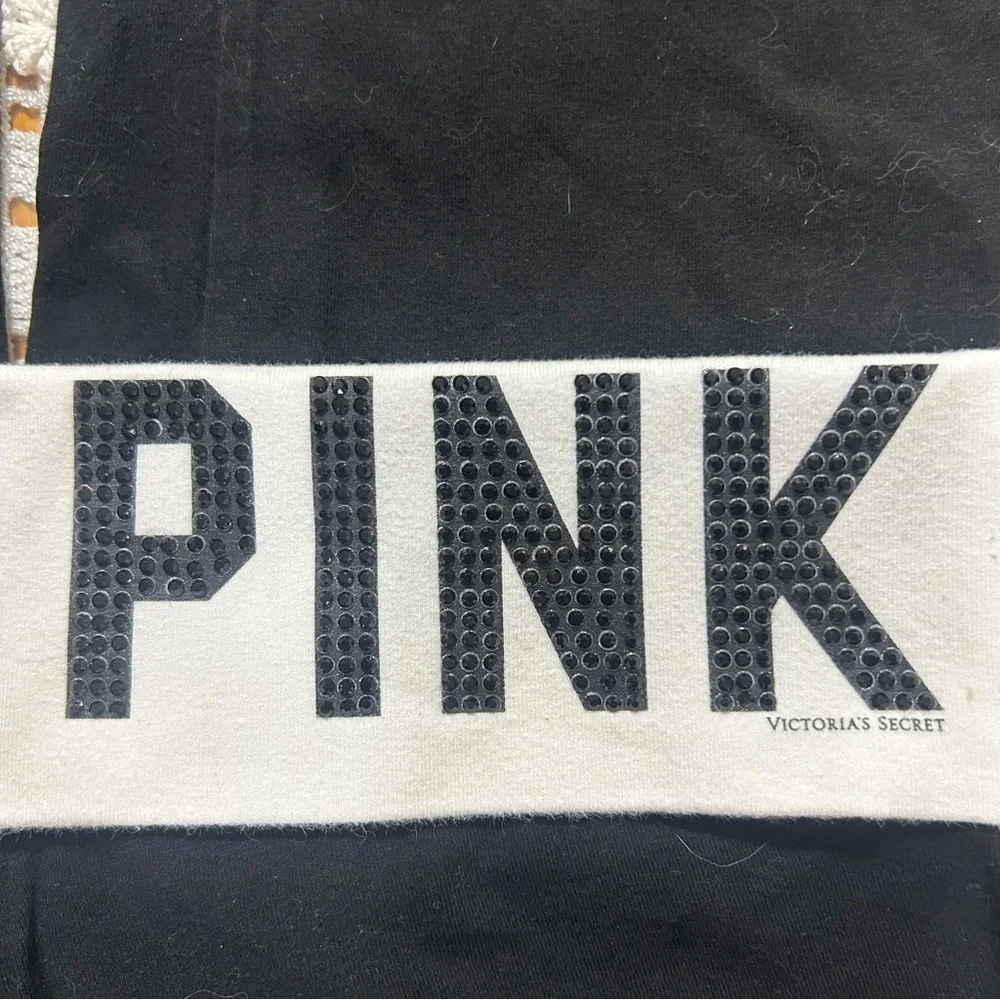 Victoria’s Secret PINK White Fold-over Capris Leggings - Picture 5 of 6